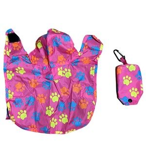 {EXCELLENT} [Top Paw] {Pink} [Pocket Size Portable Pet Raincoat] {XS}